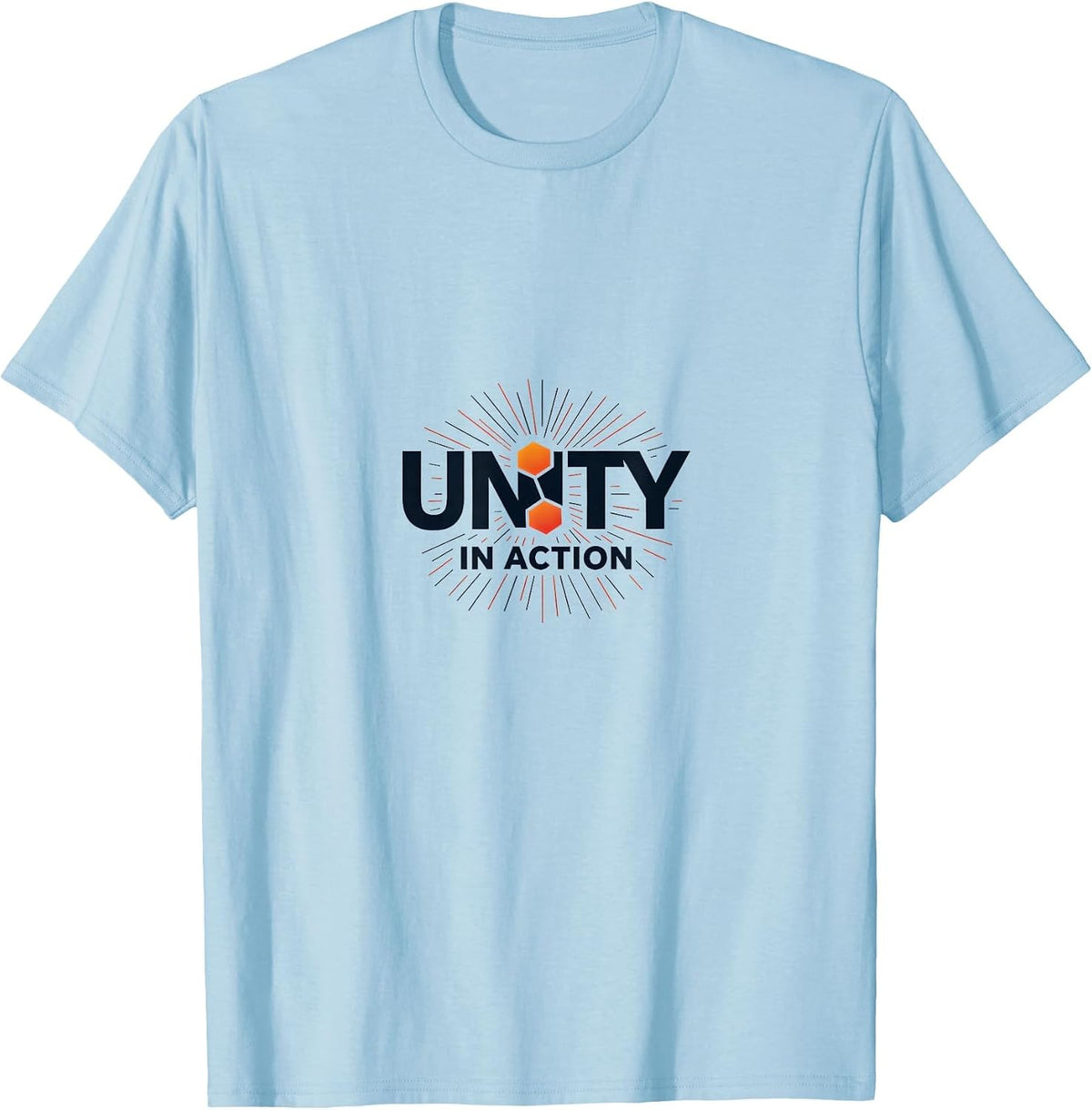 Unity in Action Inauguration Design T-Shirt - Baby Blue