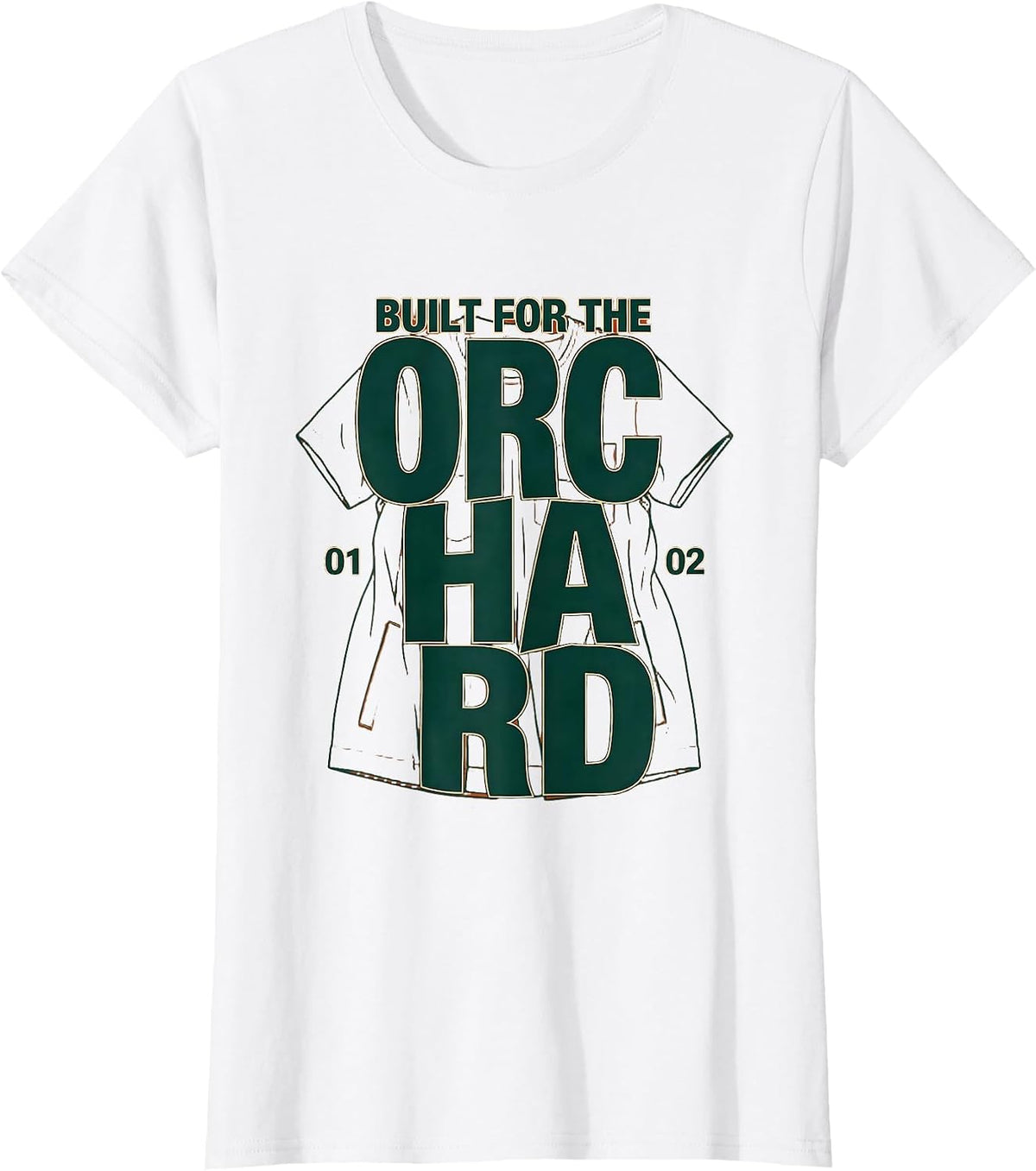 Built for the Orchard Apple Picking Design T-Shirt - White