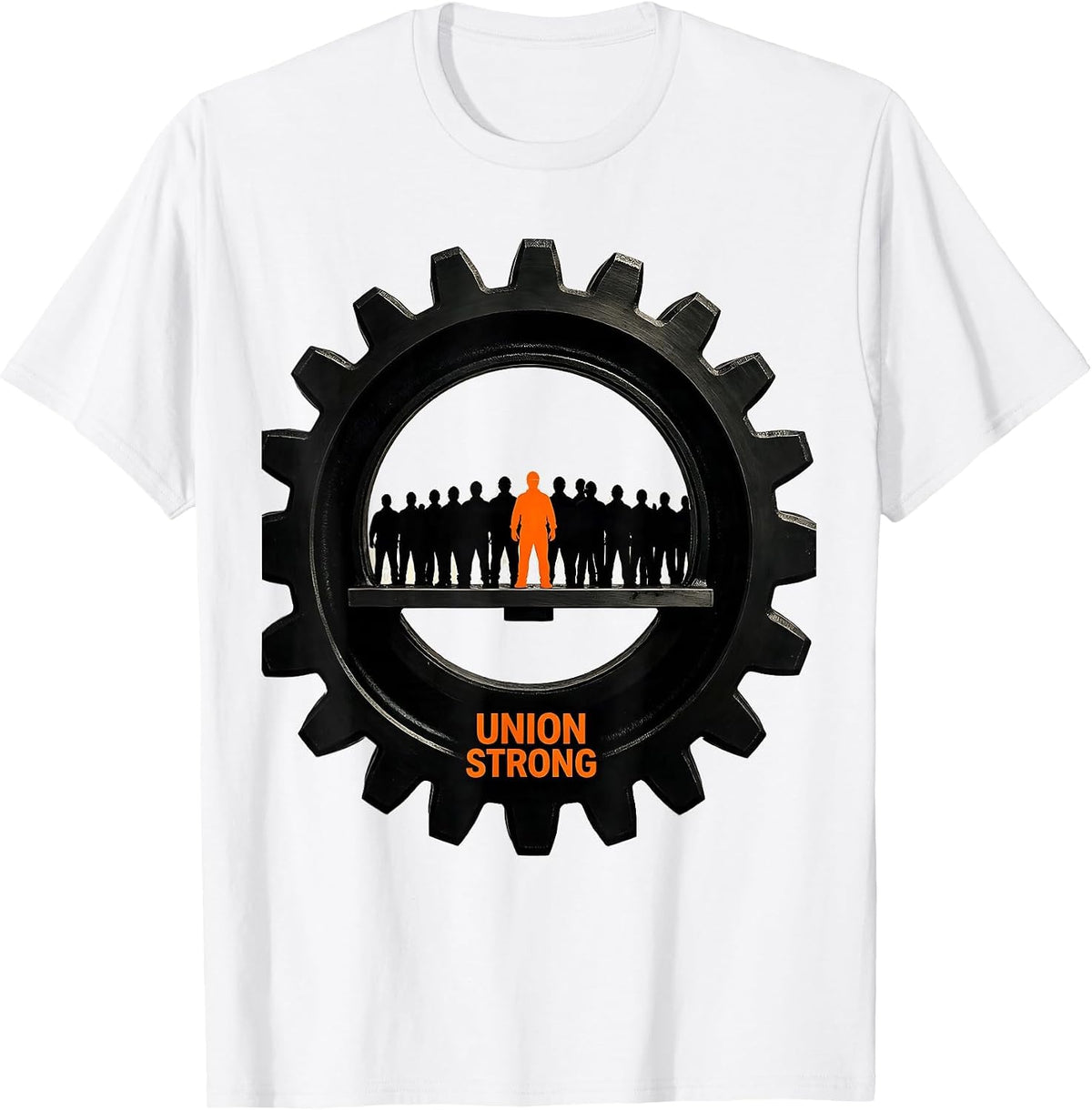 Men's Union Strong Skilled Trades Worker Labor Movement Solidarity T-Shirt - White