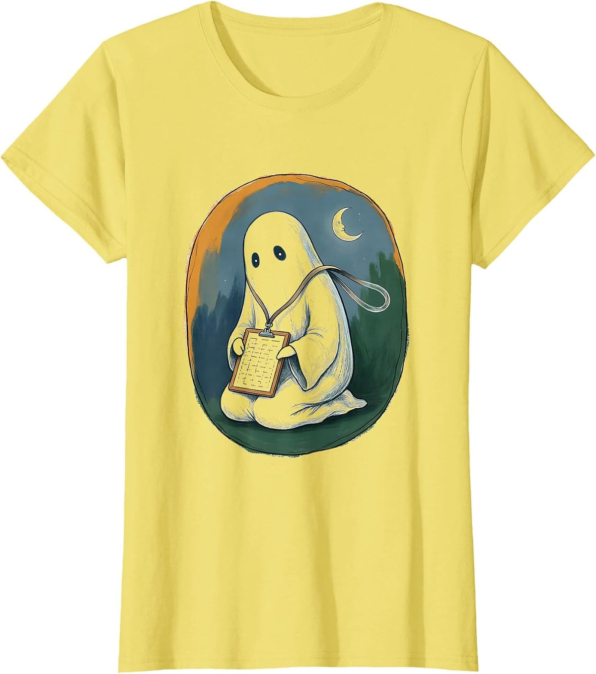 Ghost Para Normal Activities SPED Teacher Paraprofessional T-Shirt - Lemon Yellow