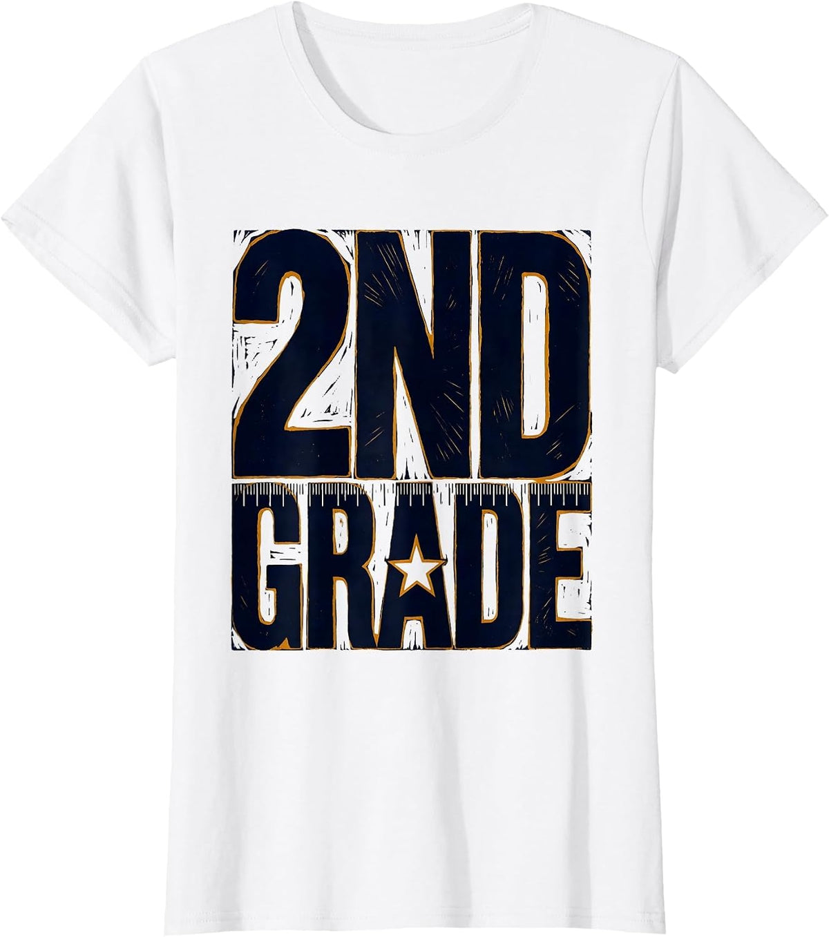 Groovy 2nd Grade Back To School First Day of Second Grade T-Shirt - White