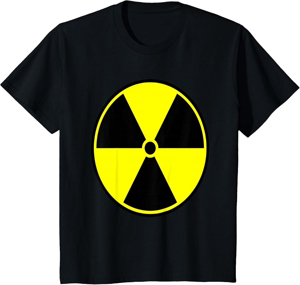 Funny Radiation Symbol Warning Sarcastic Halloween Humor T-Shirt - Black