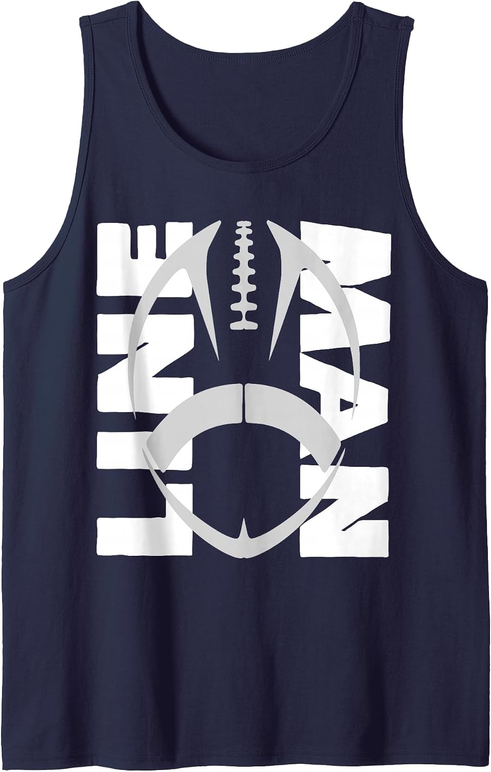 Football Lineman - Offensive/Defensive Line Tank Top - Navy Blue