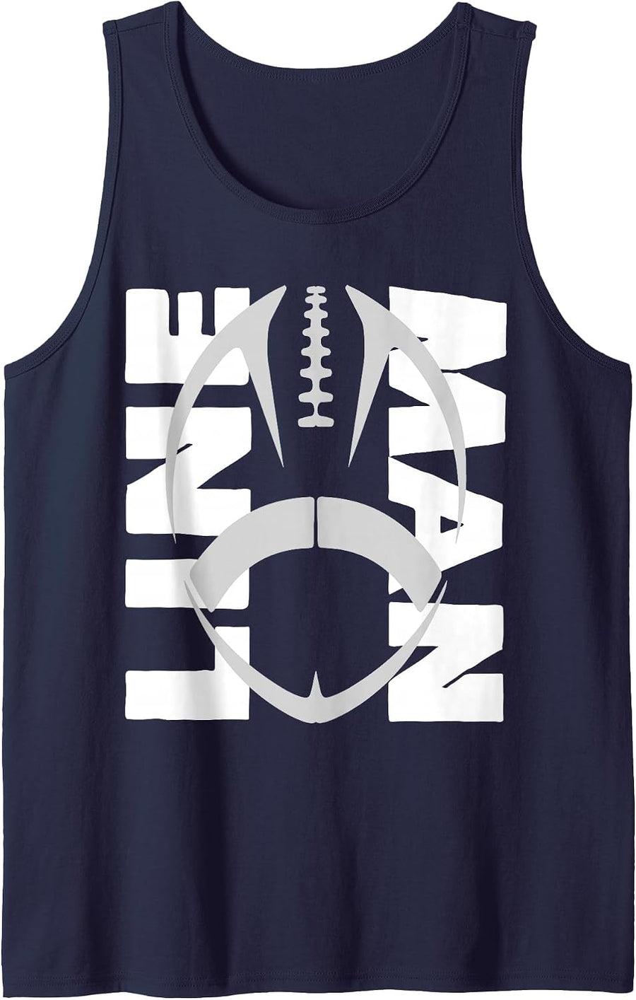 Football Lineman - Offensive/Defensive Line Tank Top - Navy Blue