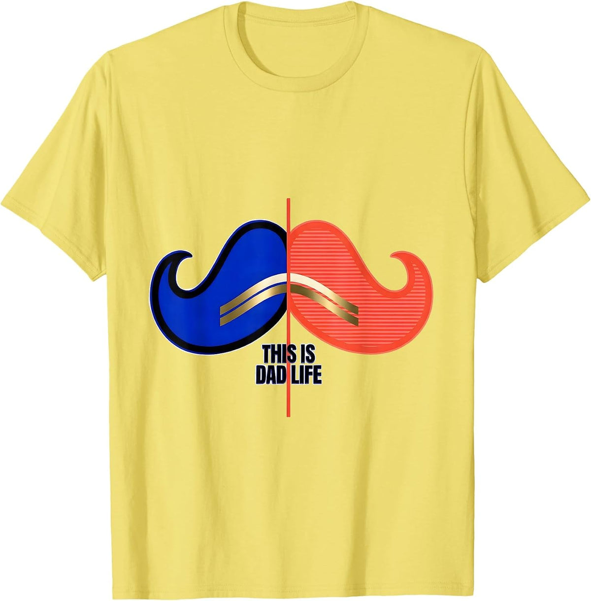 Men's This Is Dad Life Graphic Design T-Shirt - Lemon Yellow