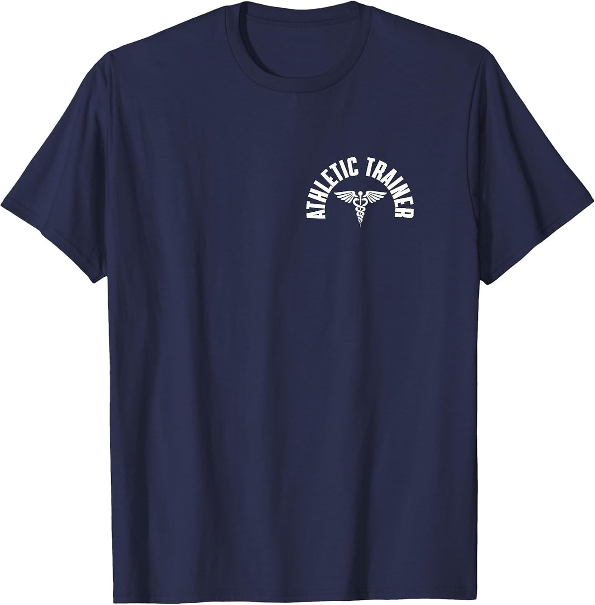 Athletic Trainer Pocket Wear Sports Medicine Caduceus T-Shirt - Navy Blue