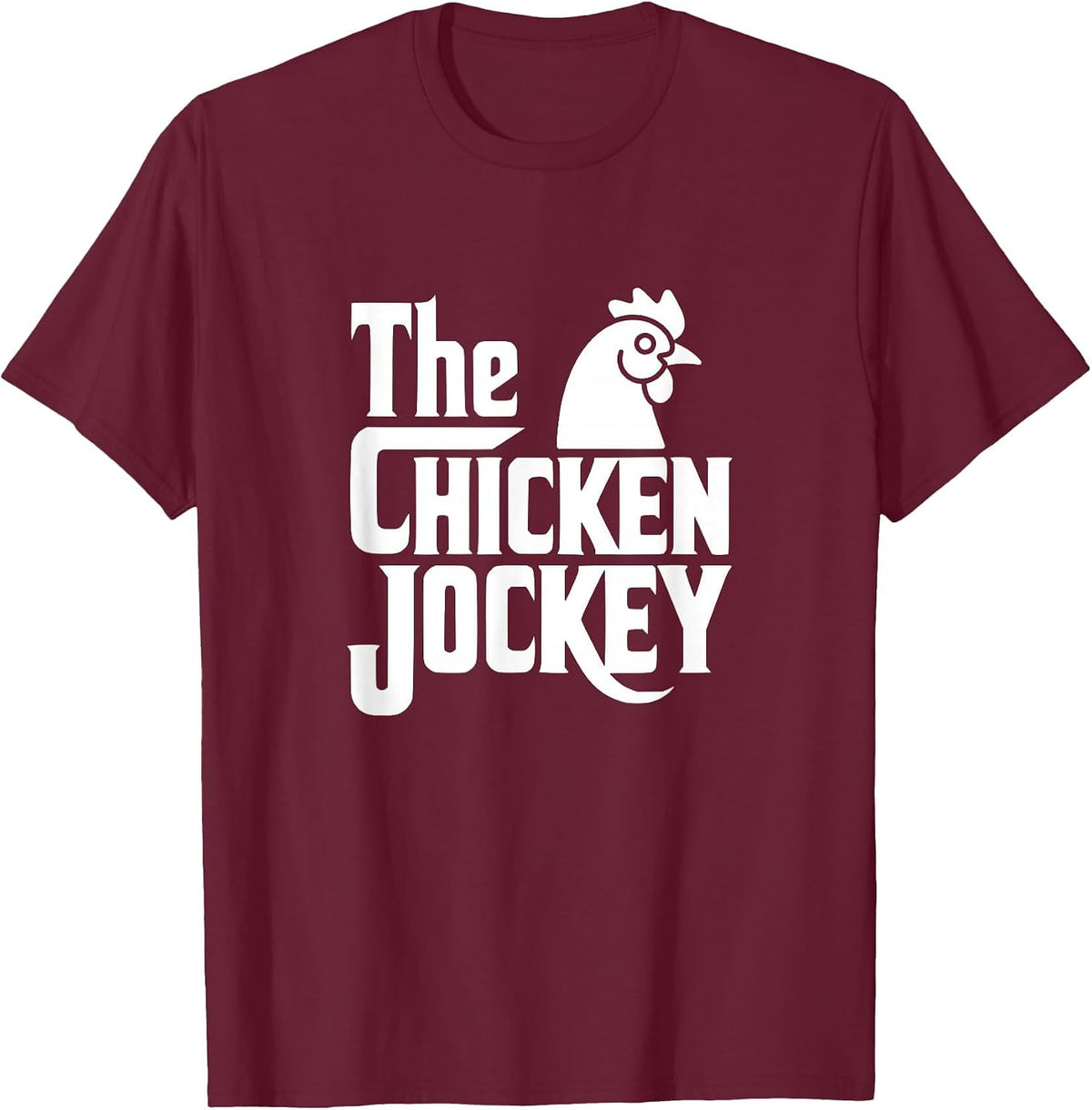 The Chicken Jockey T-Shirt - Burgundy