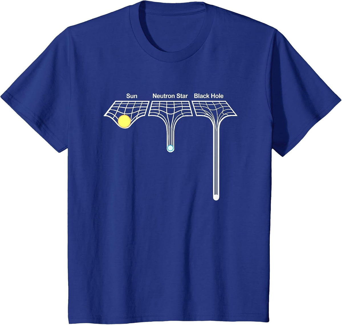 Astrophysics Sun Neutron Star and Black Hole T-Shirt - Royal Blue