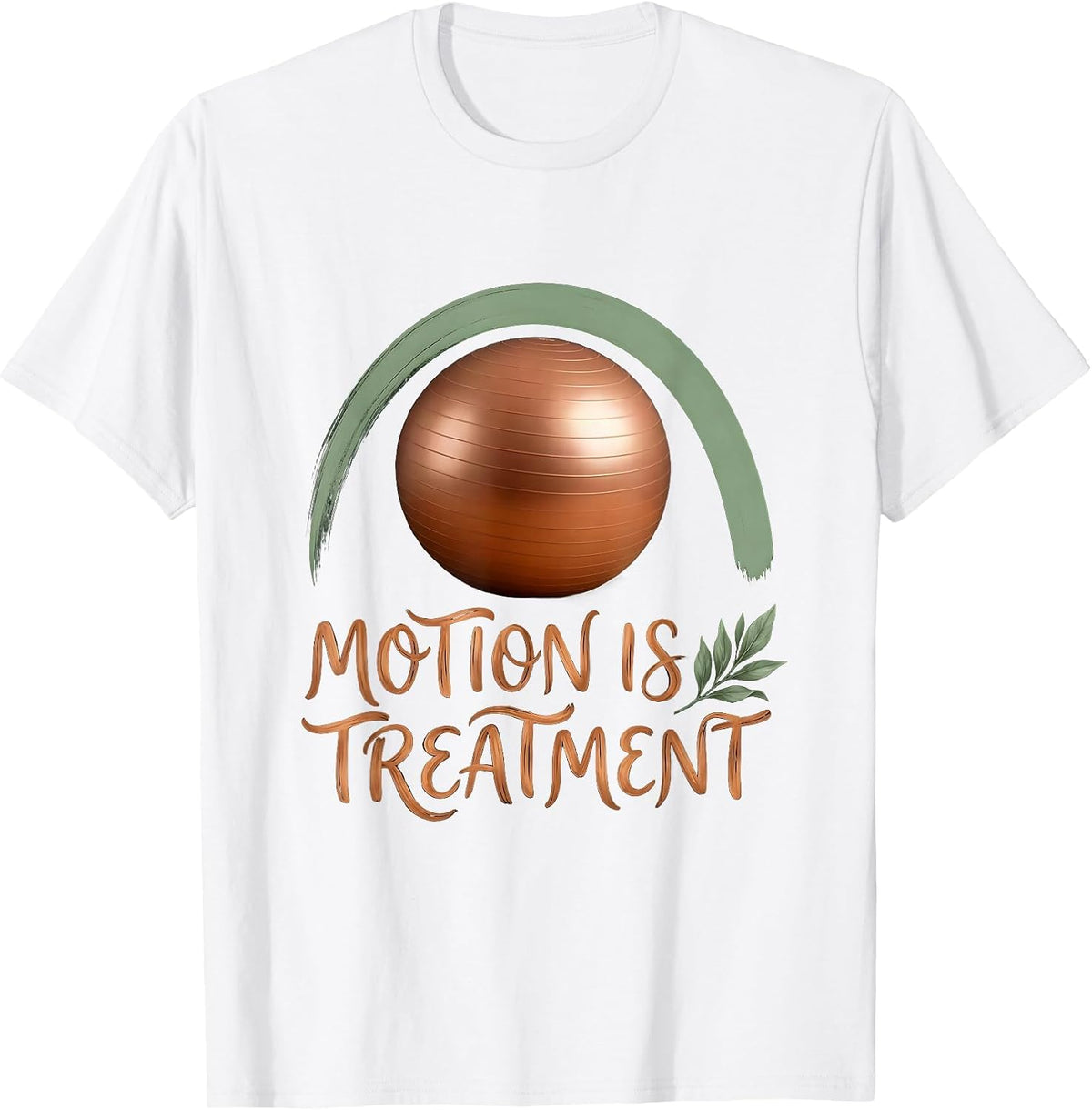 Motion Is Treatment Boho Physical Therapy PT Humor T-Shirt - White