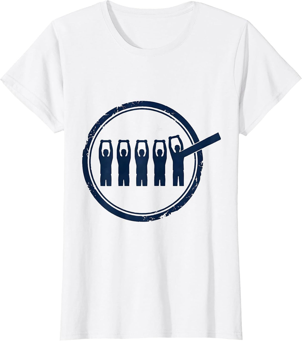 Women's Resistance Bands PT Groovy Physical Therapy Emblem T-Shirt - White
