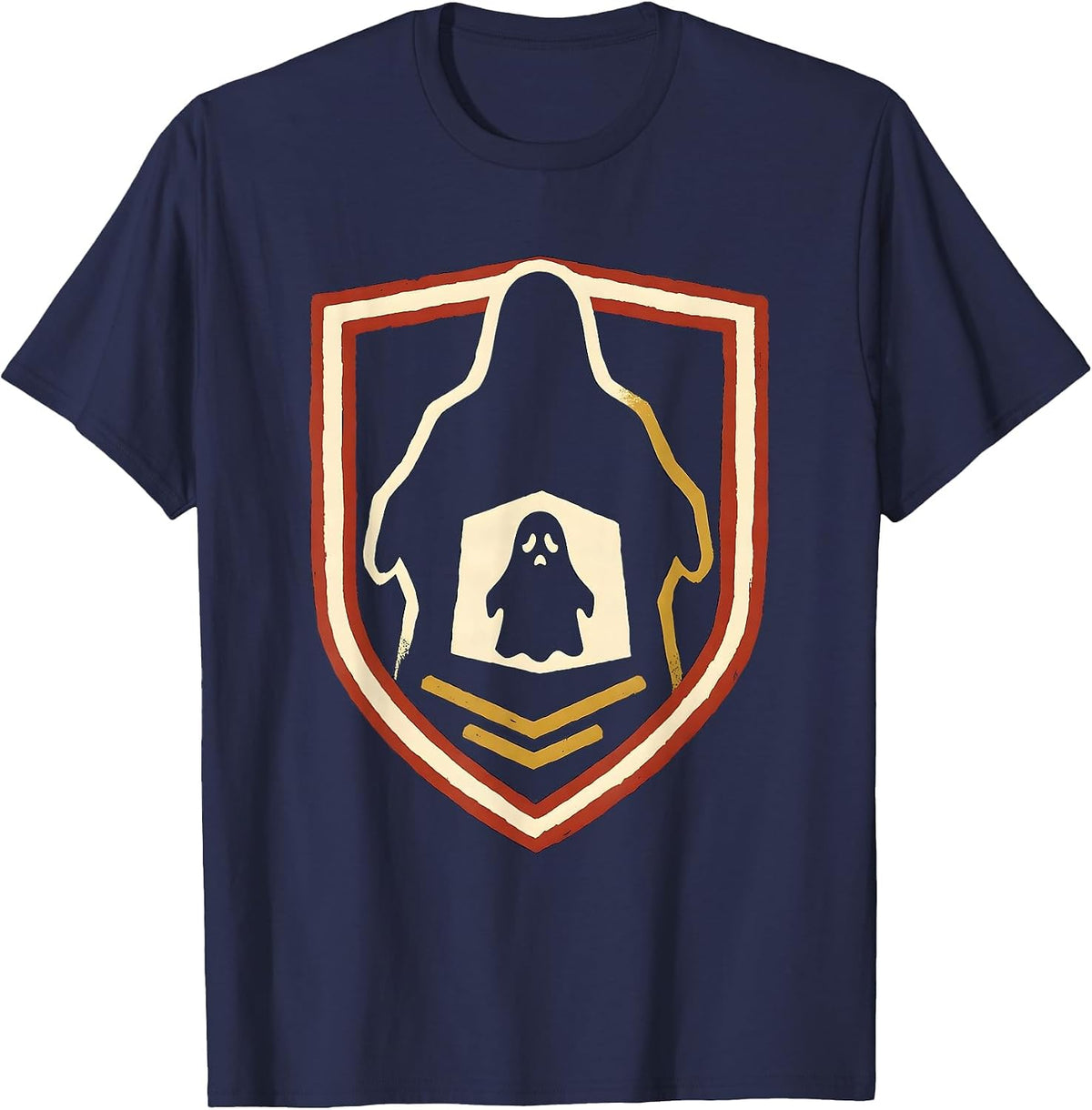 Sealed Ghost Shield Badge Para Normal Activities T-Shirt - Navy Blue