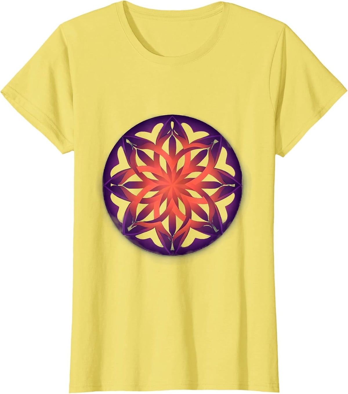 Dyslexia Awareness Kaleidoscope Letter Art T-Shirt - Lemon Yellow