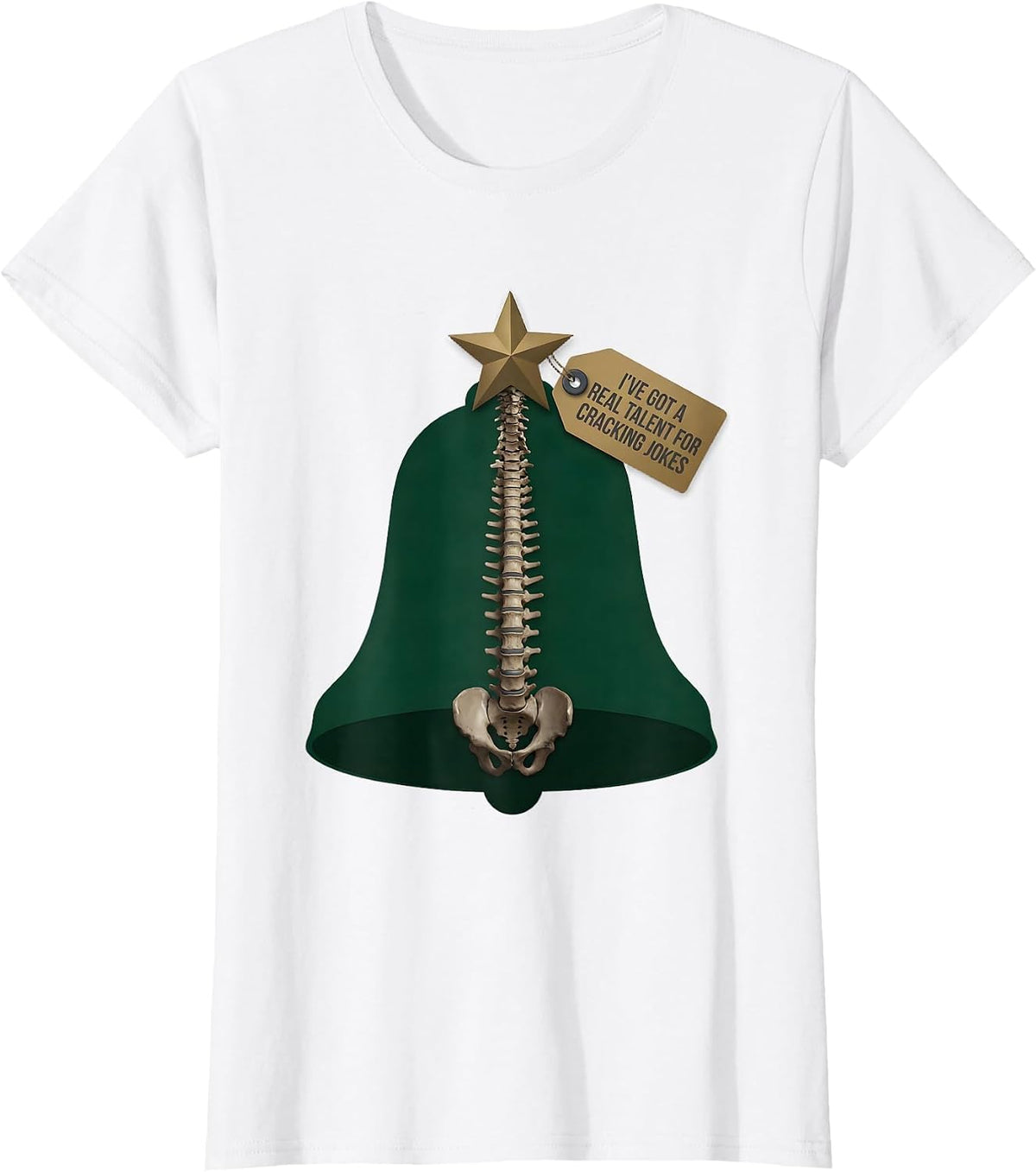 Women's I've Got A Real Talent For Cracking Jokes Funny Chiropractor T-Shirt - White