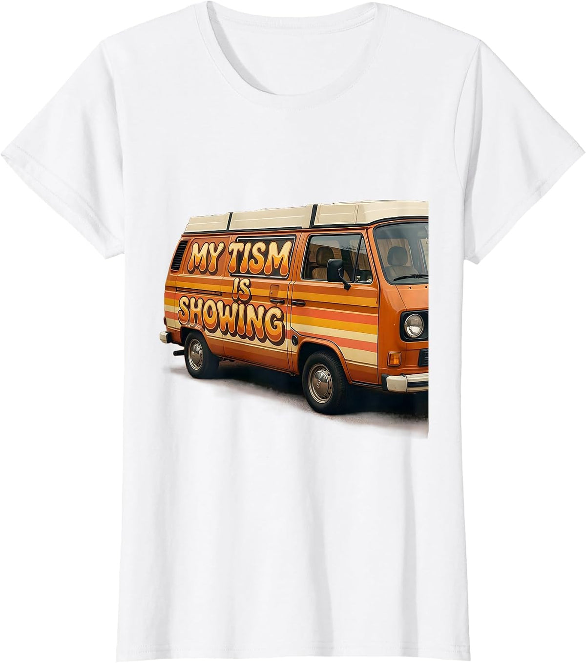 Rizz Em With The Tism My Tism Is Showing T-Shirt - White