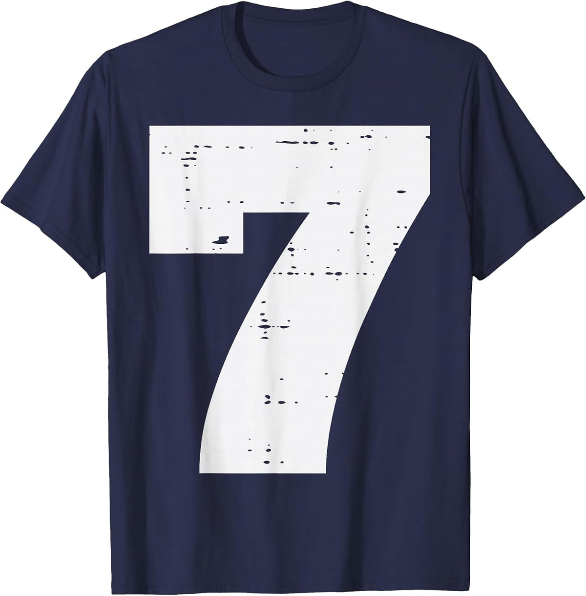 Number 7 Matching 67 Meme Halloween 7th Birthday Kids Boys T-Shirt - Navy Blue