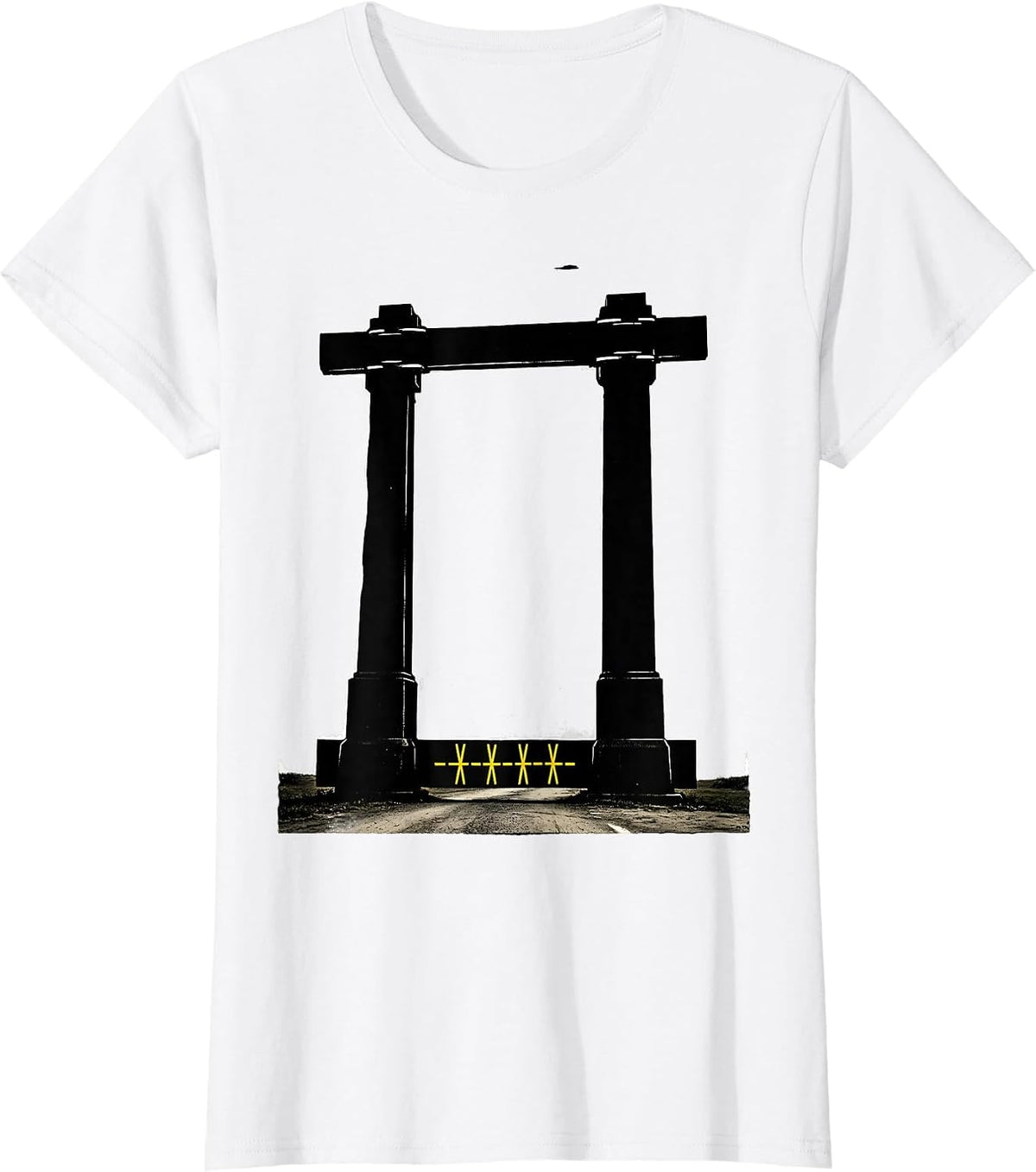 Ambulation Bar Stencil Physical Therapy Rehab Team T-Shirt - White