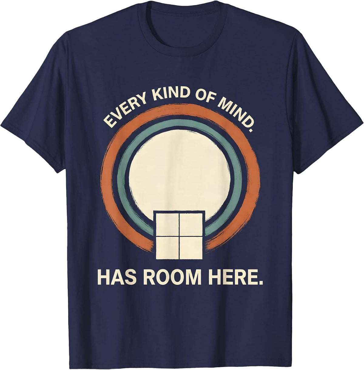 Every Kind Of Mind Has Room Here Inclusive Special Education T-Shirt - Navy Blue