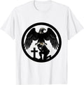 Men's God Family Country Soldier Kneeling Memorial T-Shirt - White