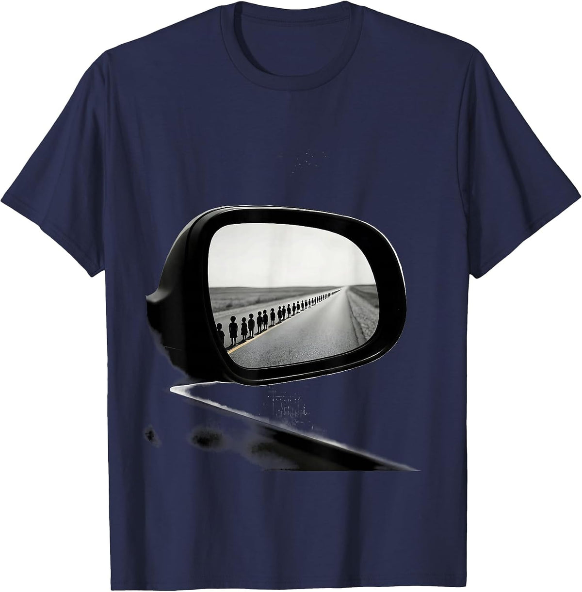 Men's School Bus Driver Minimalist Driver Humor T-Shirt - Navy Blue