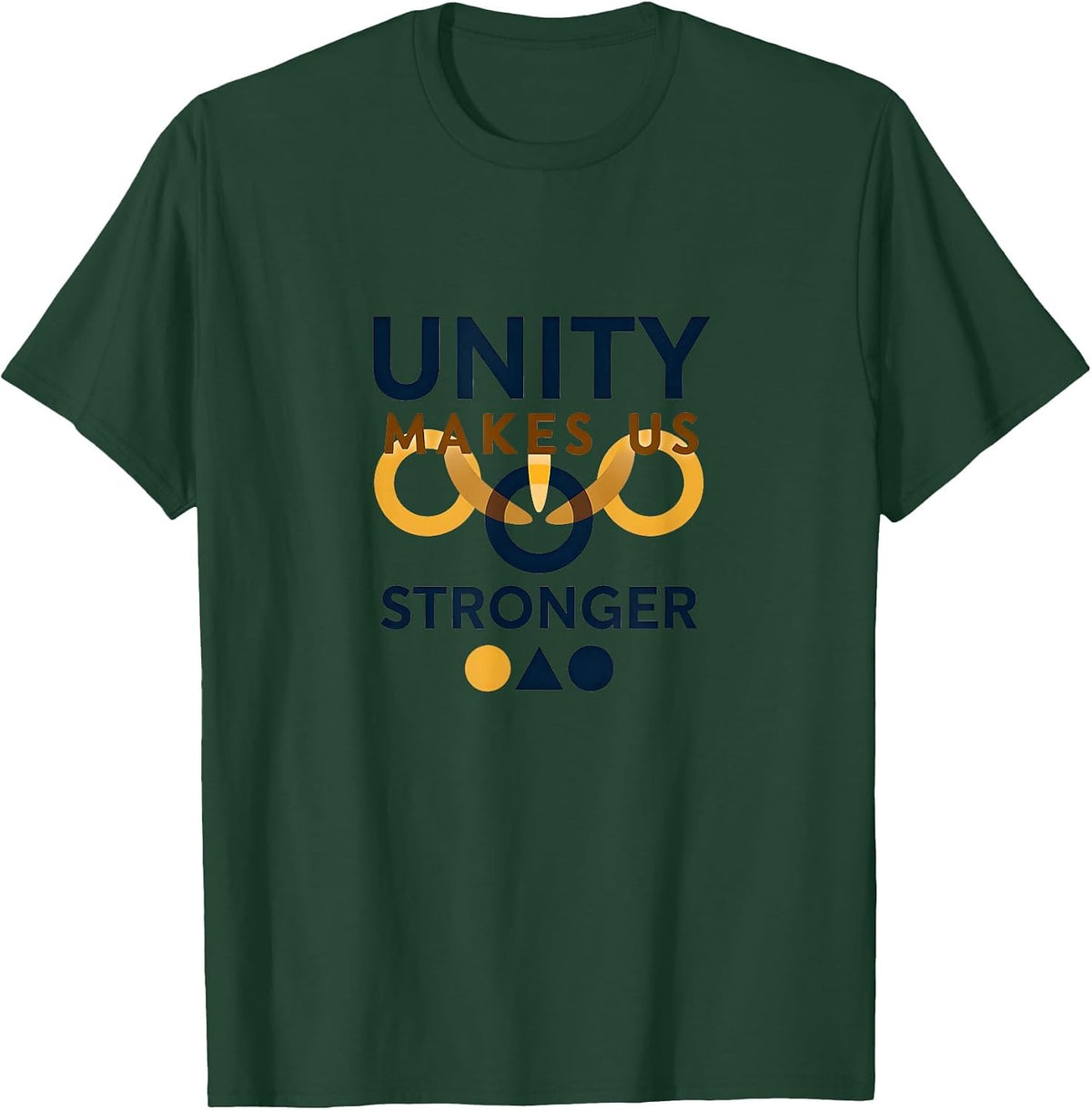 Unity Makes Us Stronger Inauguration Design T-Shirt - Dark Green