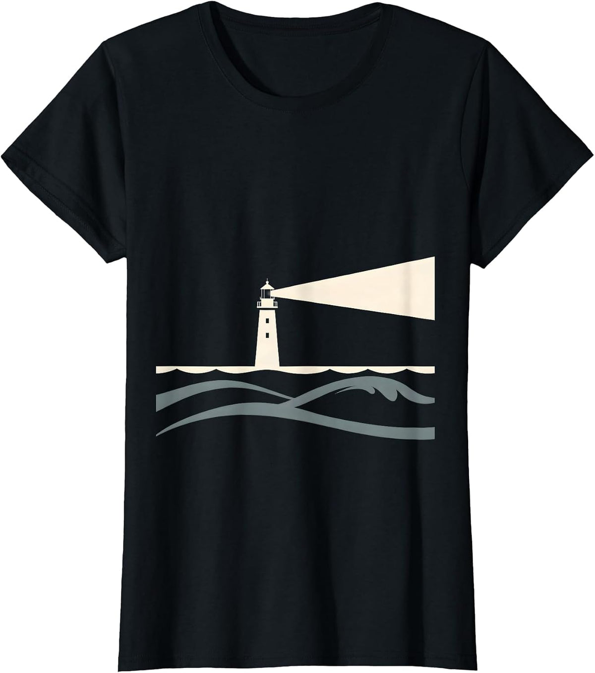 Special Education Teacher Lighthouse Stormy Sea T-Shirt - Black
