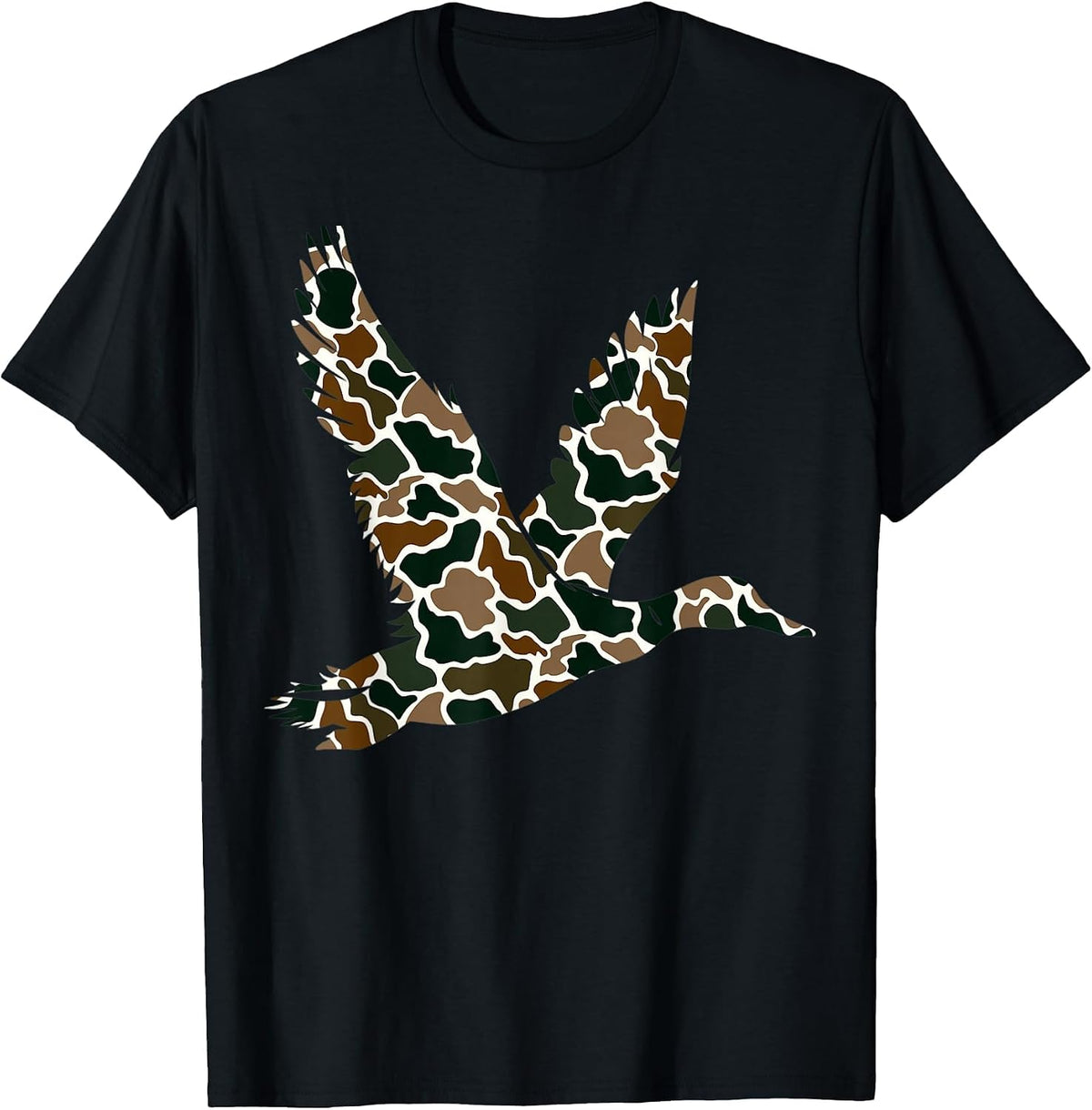 Old School Camouflage Hunters T-Shirt - Black
