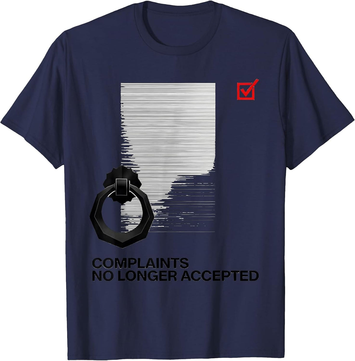Complaints No Longer Accepted Afro Pride Empowerment T-Shirt - Navy Blue