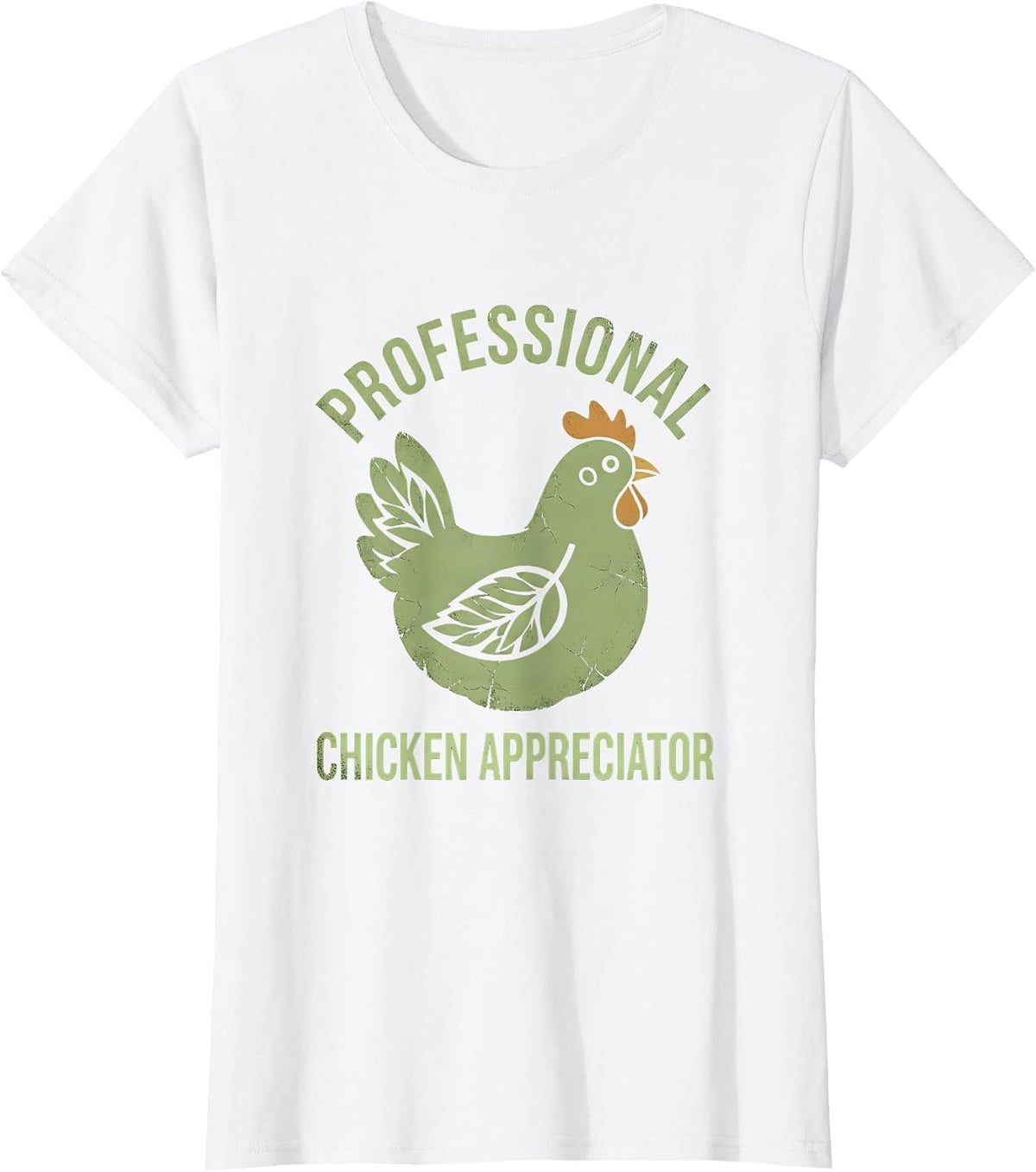 Women's Professional Chicken Appreciator Funny Poultry Design T-Shirt - White
