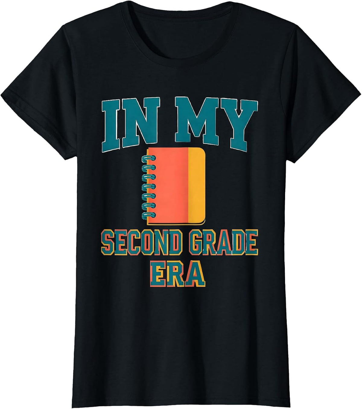 In My Second Grade Era Girl Tie Dye 2nd Grade Back to School T-Shirt - Black