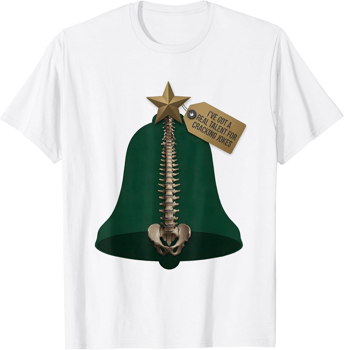 Men's I've Got A Real Talent For Cracking Jokes Funny Chiropractor T-Shirt - White