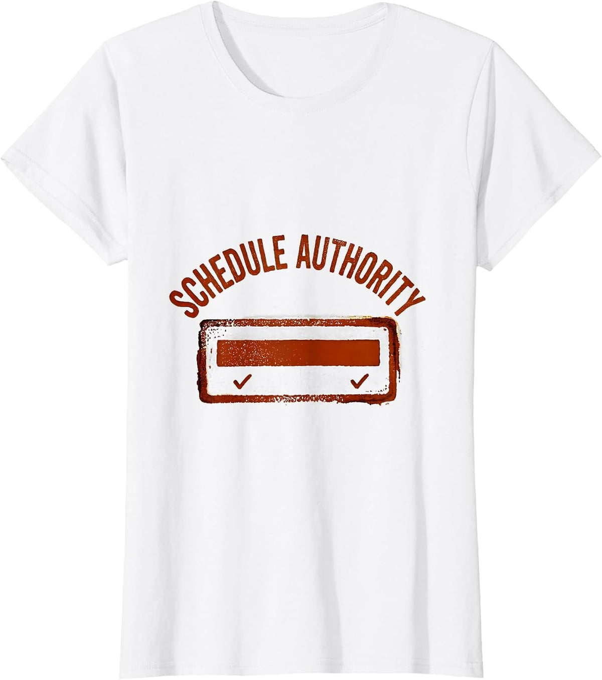 Schedule Authority Groovy School Counselor Schedule Humor T-Shirt - White