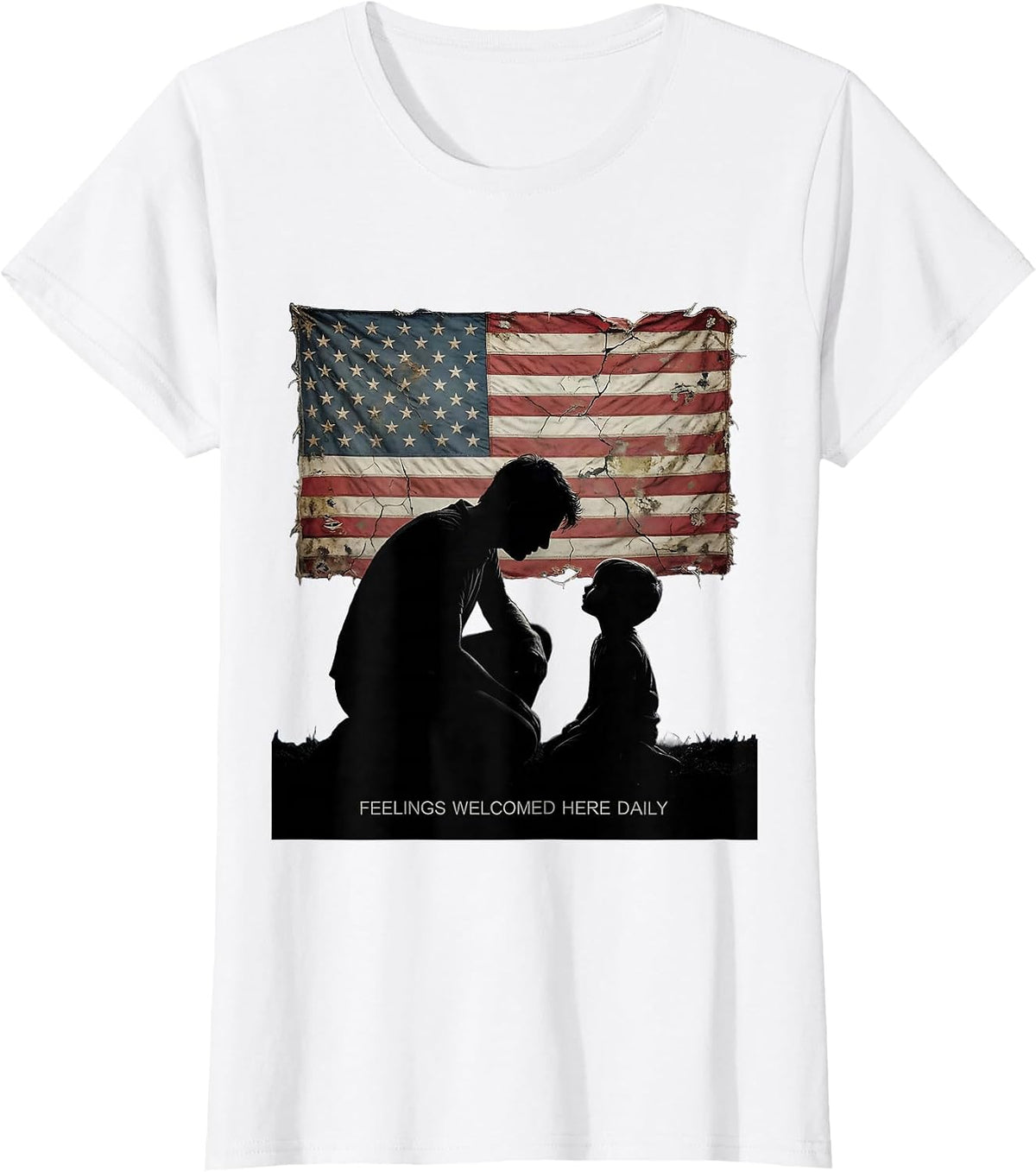 Feelings Welcomed Here Daily School Counselor T-Shirt - White