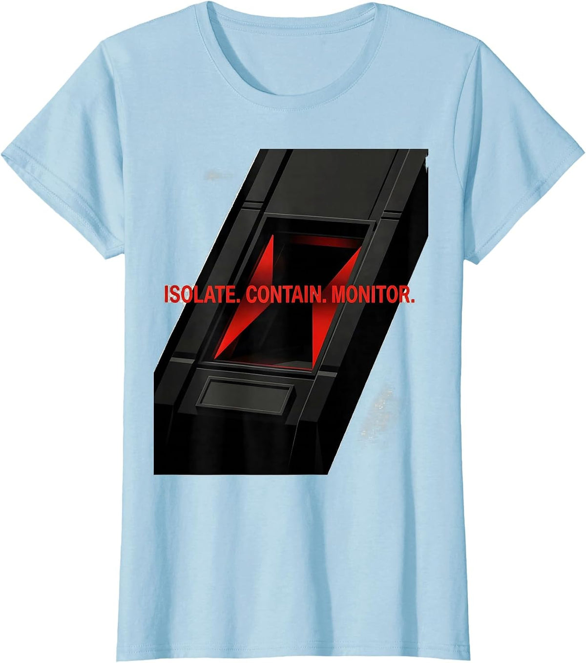 Isolate Contain Monitor Constructivist SCP Foundation T-Shirt - Baby Blue