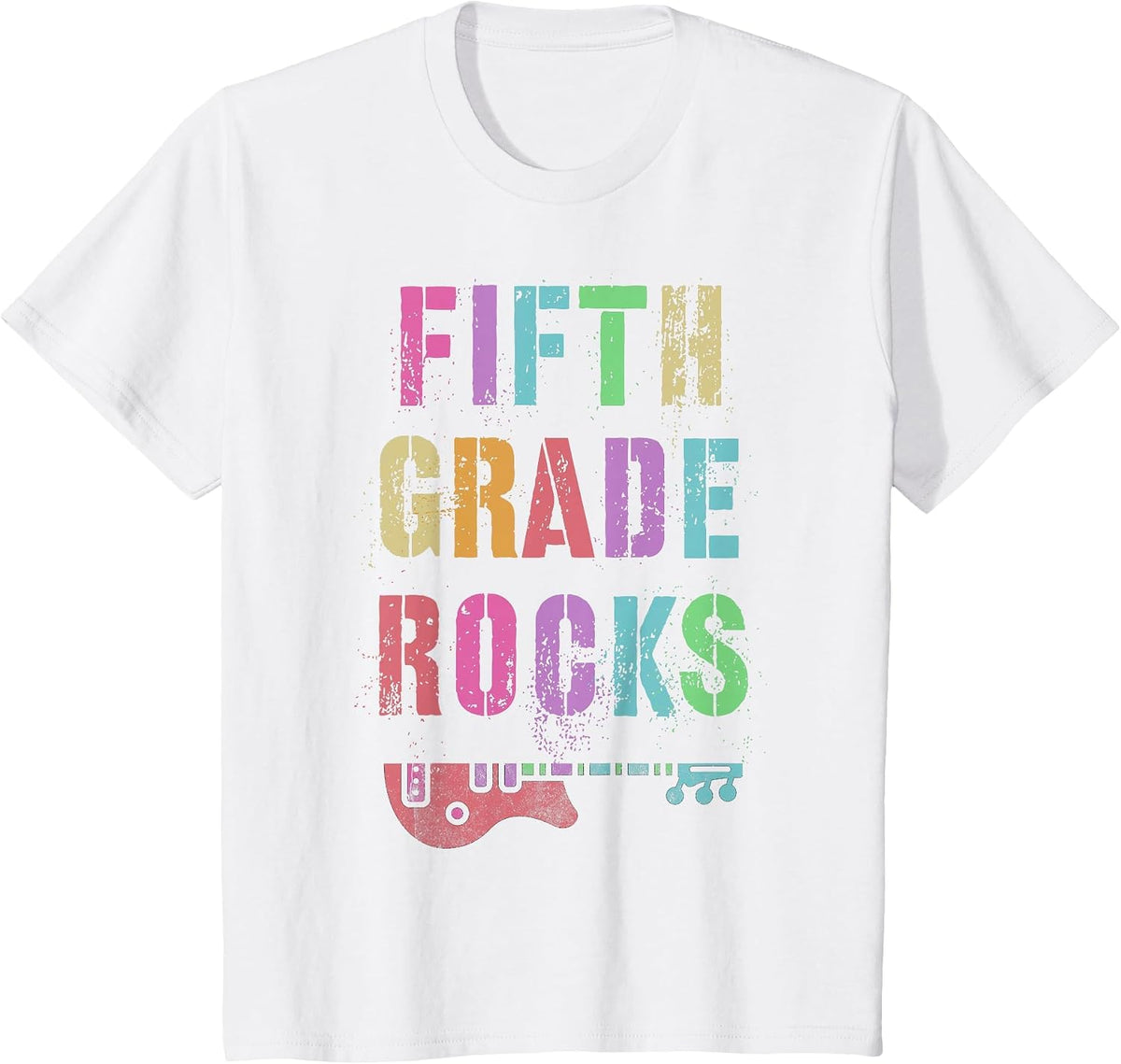 Fifth Grade Rocks Teacher Rockstar Team 5th Gr Ready to Rock T-Shirt - White