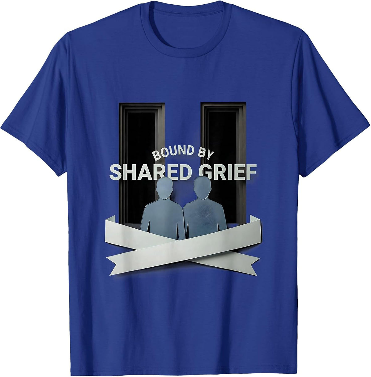 Bound by Shared Grief September 11 Memorial Design T-Shirt - Royal Blue