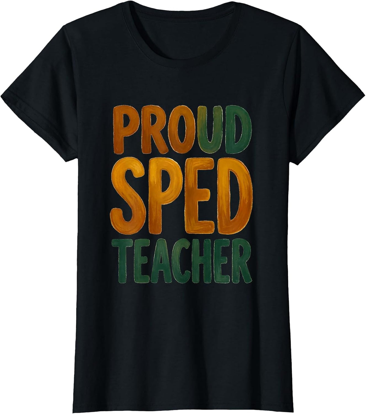 Proud Sped Teacher Special Education Design T-Shirt - Black