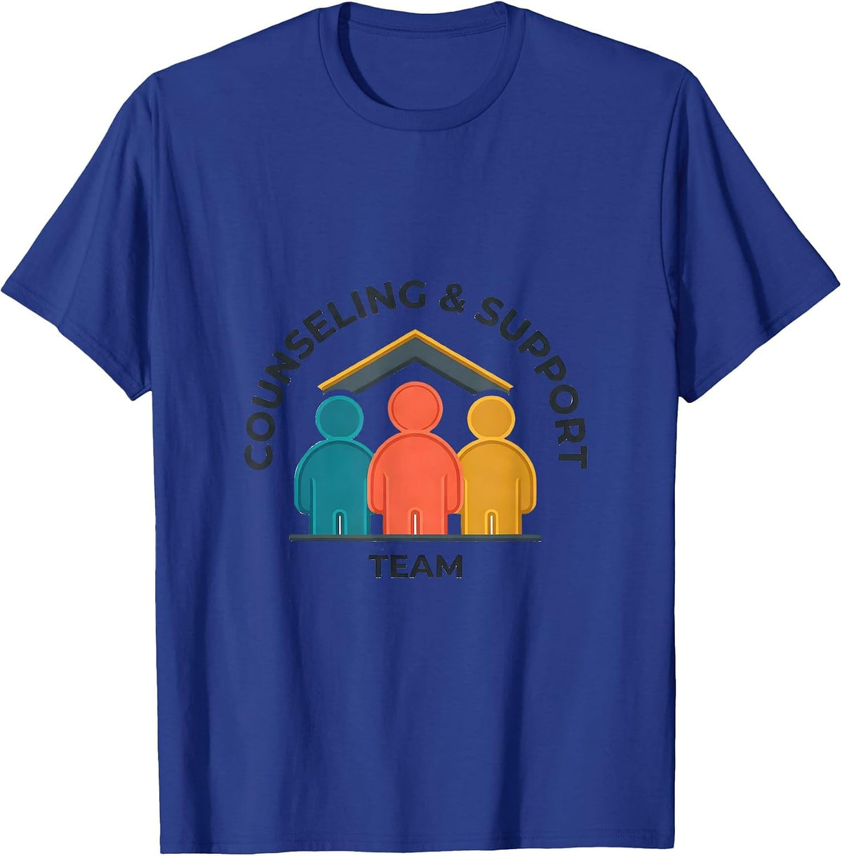 Counseling & Support Team School Counselor Mental Health T-Shirt - Royal Blue
