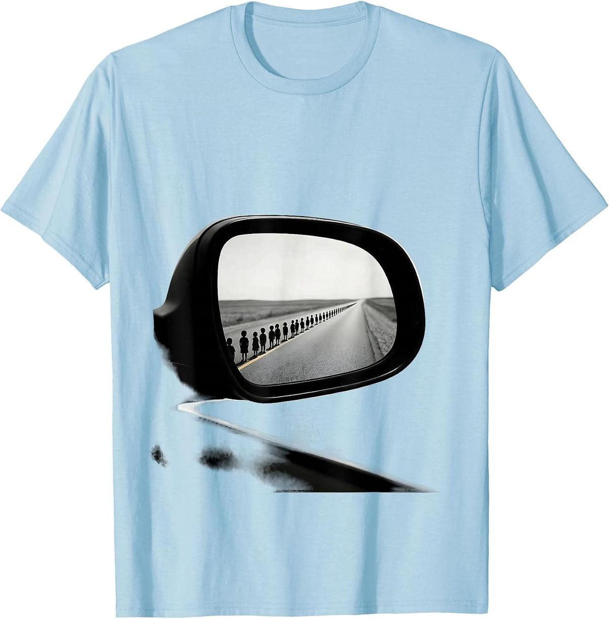 Men's School Bus Driver Minimalist Driver Humor T-Shirt - Baby Blue
