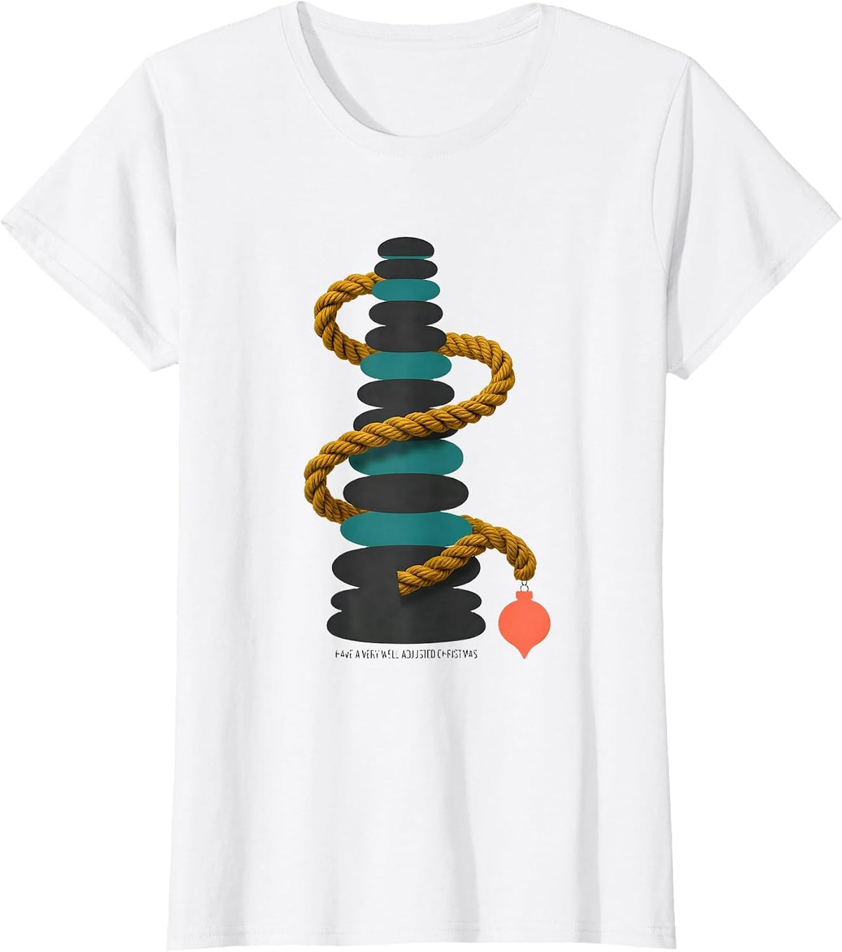 Have A Very Well Adjusted Christmas Midcentury Modern T-Shirt - White
