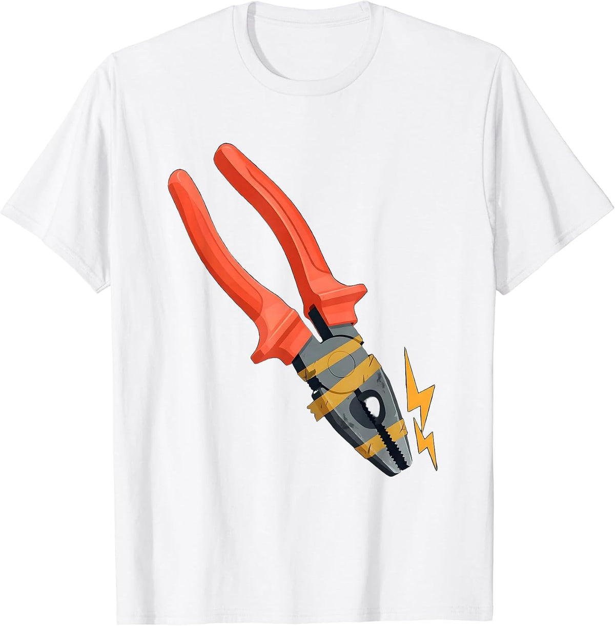 Men's Lineman's Pliers Electrician Trade Humor Gift T-Shirt - White