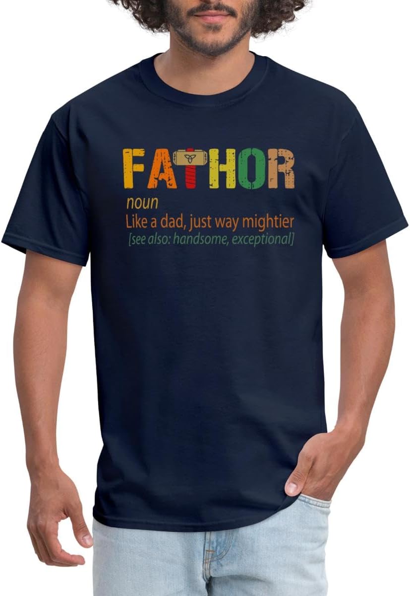 Spreadshirt Fathor Definition Father's Day Men's T-Shirt - Navy