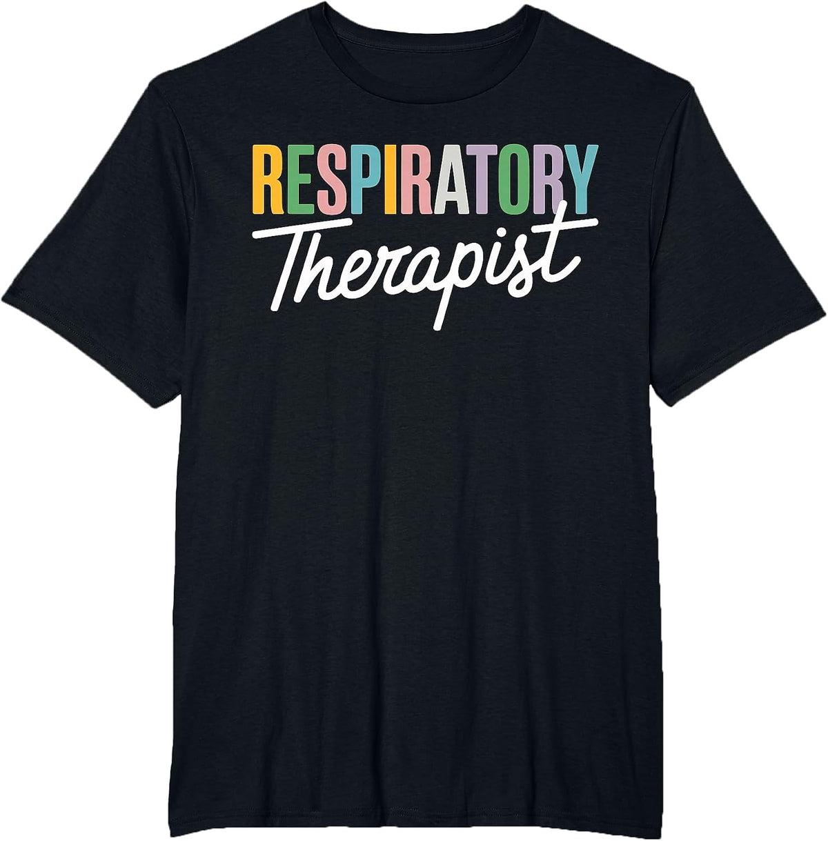 Respiratory Therapist RT Therapy T-Shirt - Black