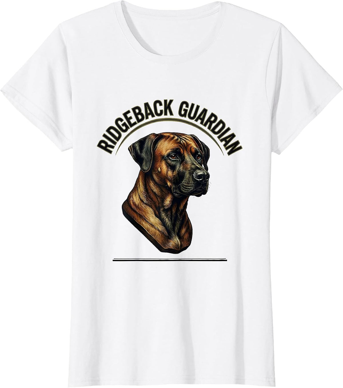 Ridgeback Guardian Vintage Rhodesian Ridgeback Dog Lover T-Shirt - White