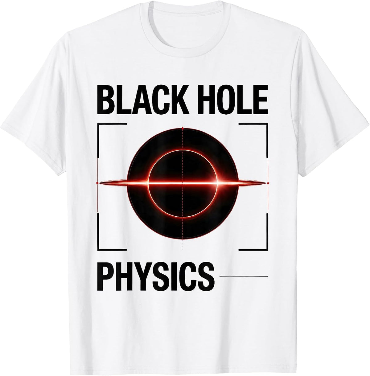 Men's Black Hole Physics Swiss International Astrophysicist T-Shirt - White