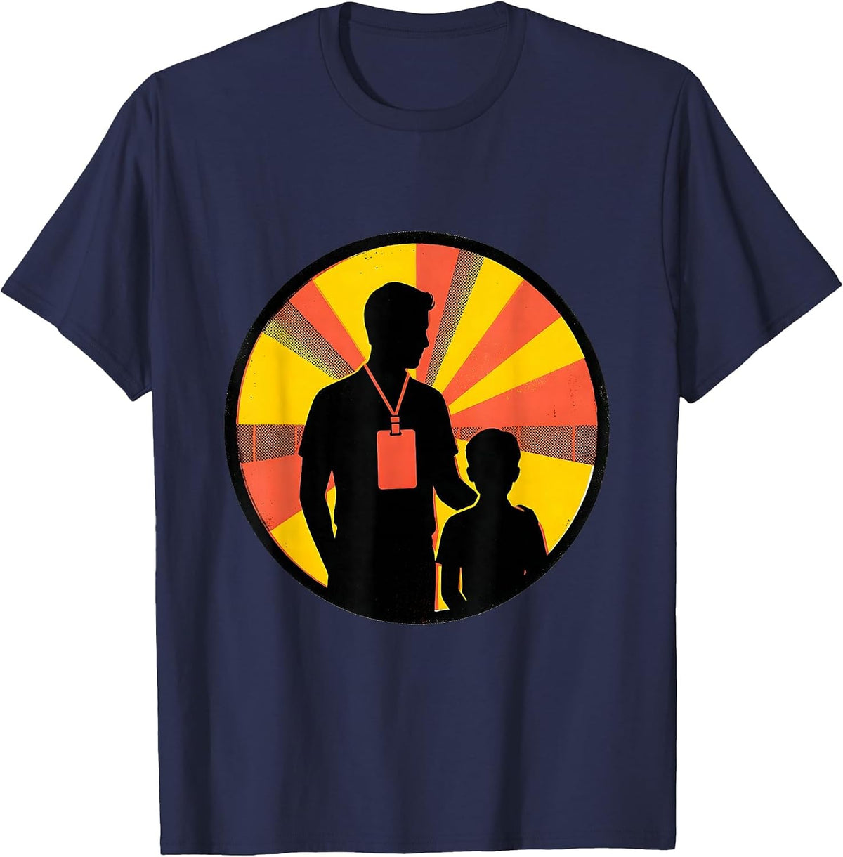 Sealed Para Badge Classroom Humor Appreciation Gift T-Shirt - Navy Blue