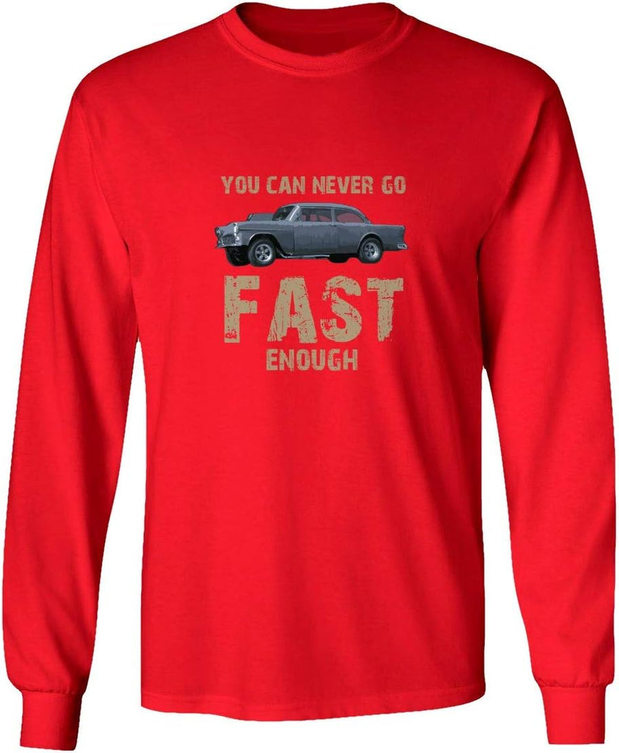 Two Lane Blacktop Hot Rod Street Drag Racing Men's Long Sleeve T-Shirt - Red