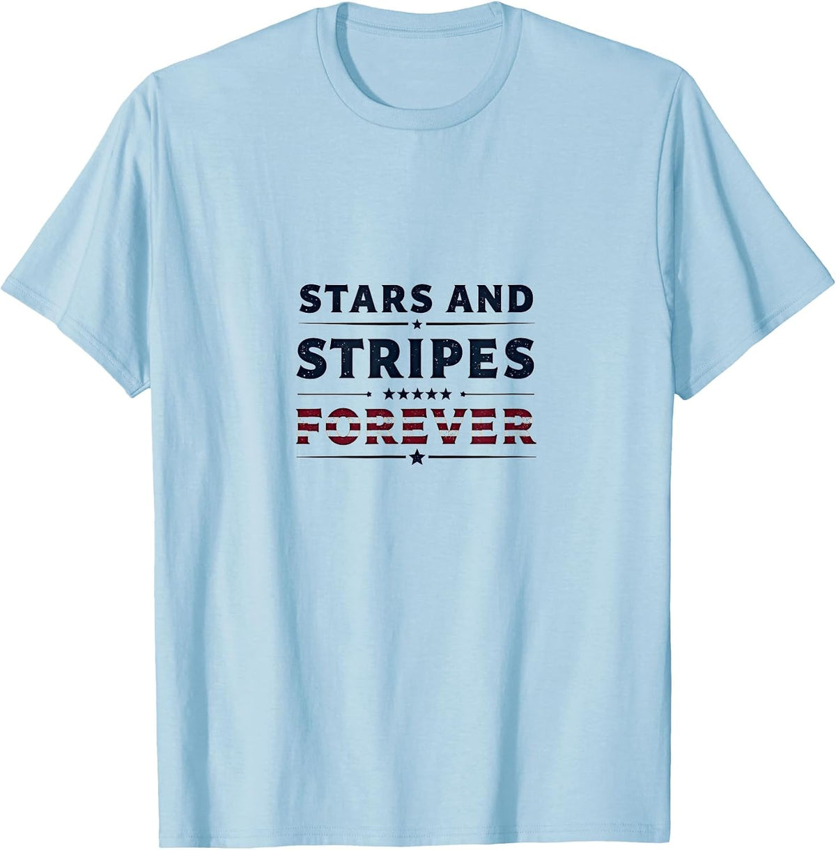 Stars and Stripes Forever Inauguration Design T-Shirt - Baby Blue
