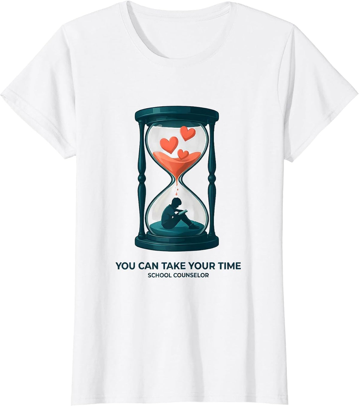 Women's You Can Take Your Time School Counselor T-Shirt - White