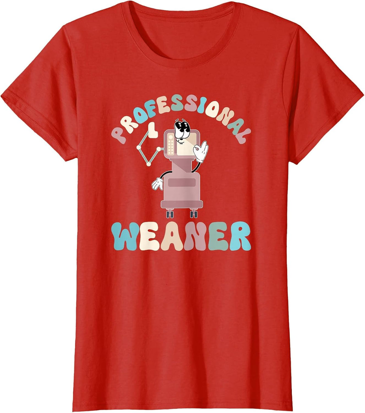 Respiratory Therapist RT Respiratory Therapy Groovy T-Shirt - Red