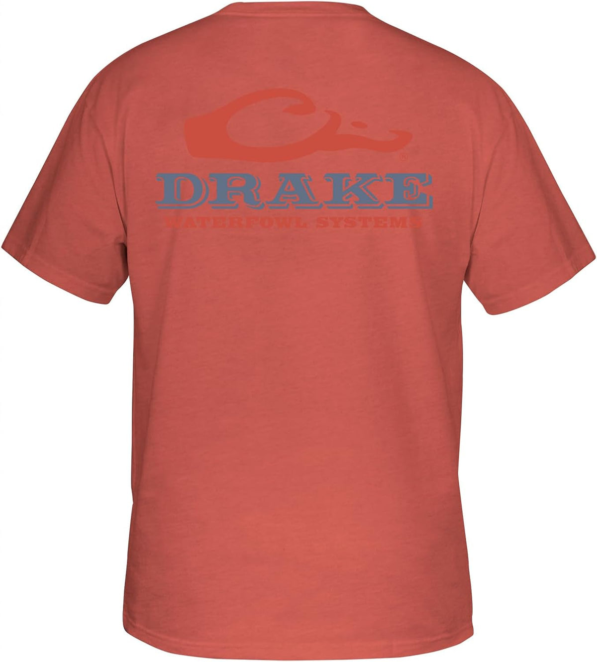 Drake Waterfowl Men's Mallard Circle Short Sleeve T-Shirt - Barn Red Light Heather